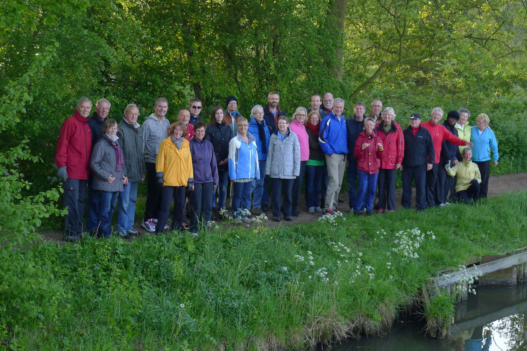 Deelnemers Hemelvaart wandeling